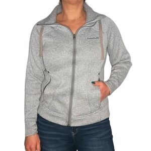 Avalanche Grey Full Zip Fleece Jacket Size Small